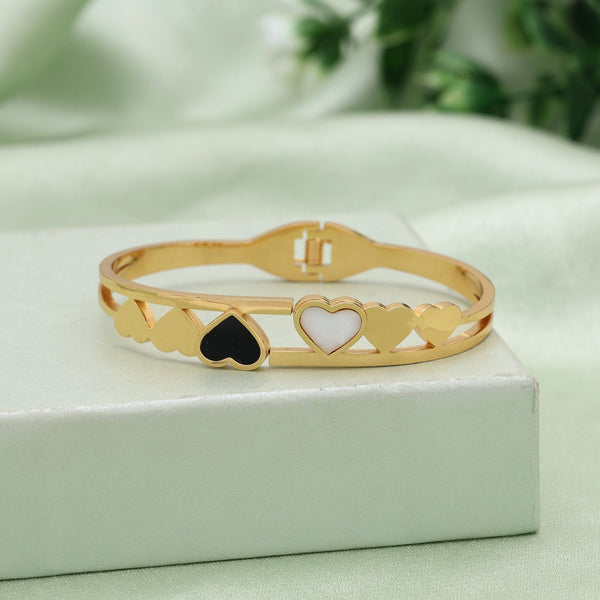 Black & White Color Anti Tarnish Bracelet