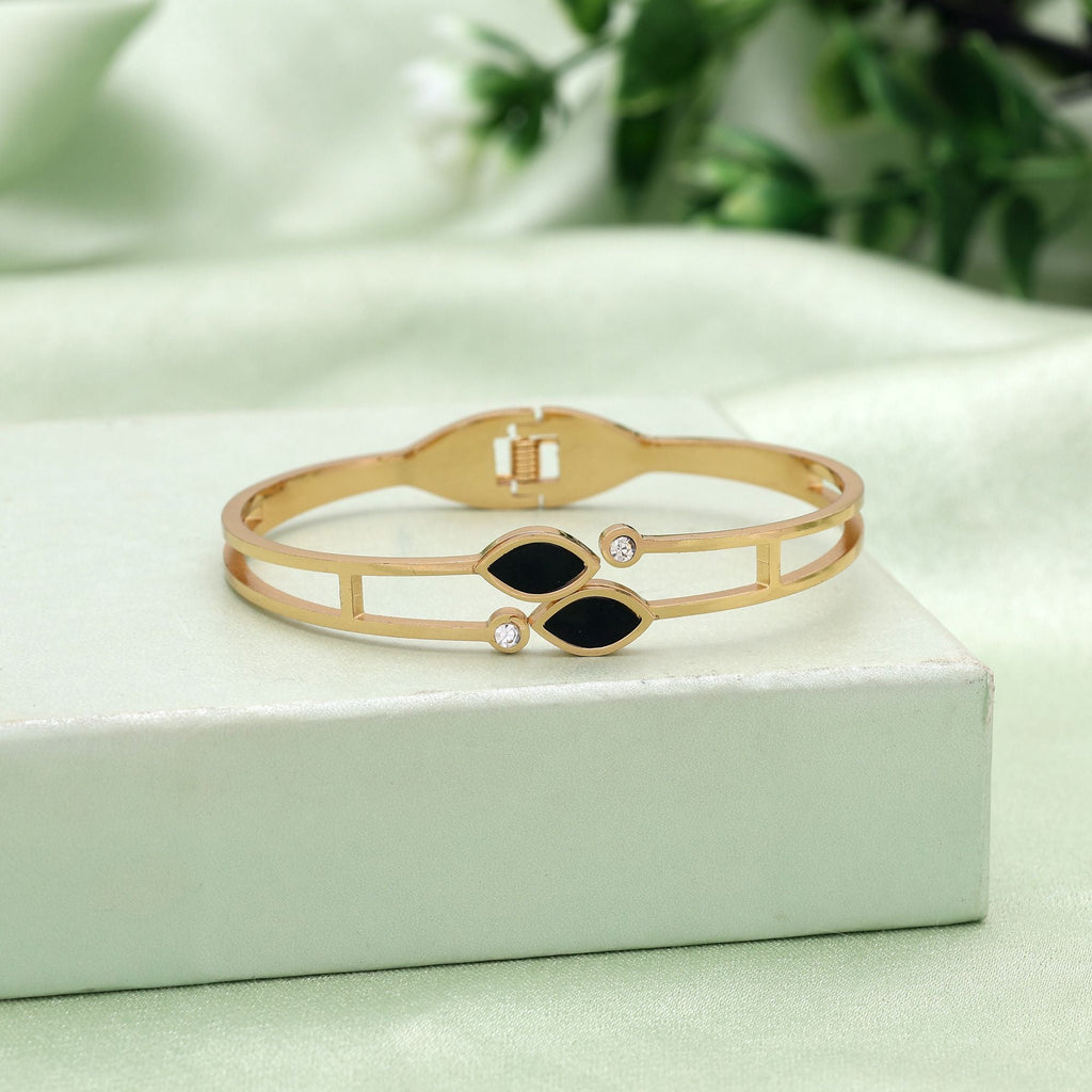 Gold Color American Diamond Anti Tarnish Bracelet