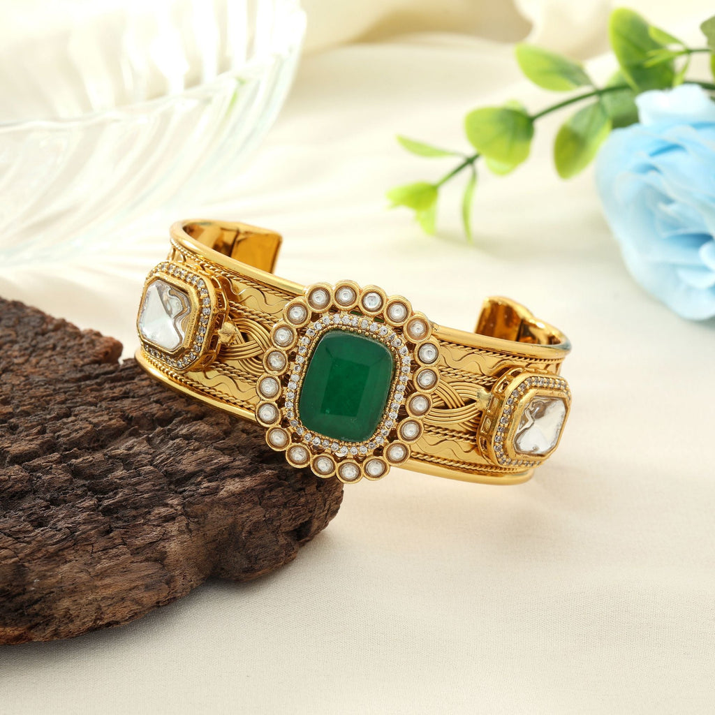 Green Color American Diamond Bracelet
