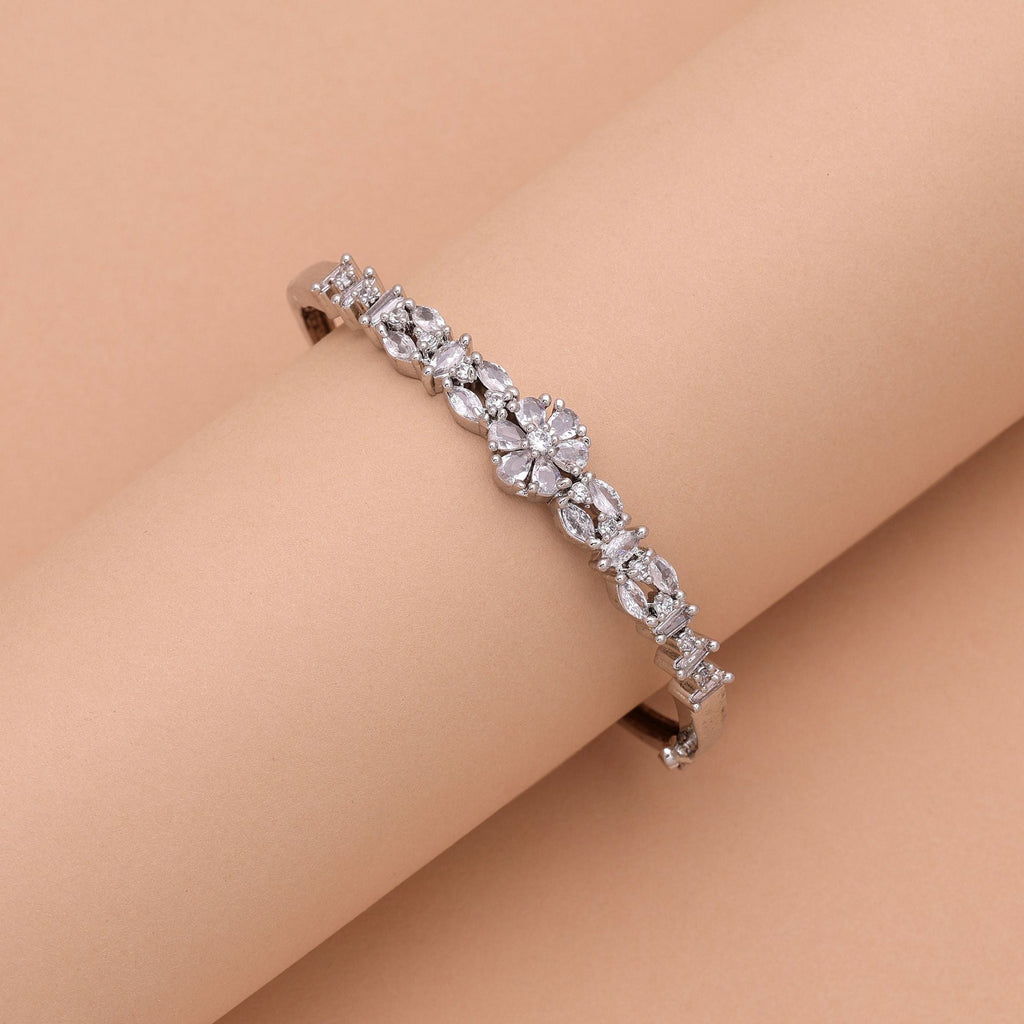 Silver Color American Diamond Bracelet