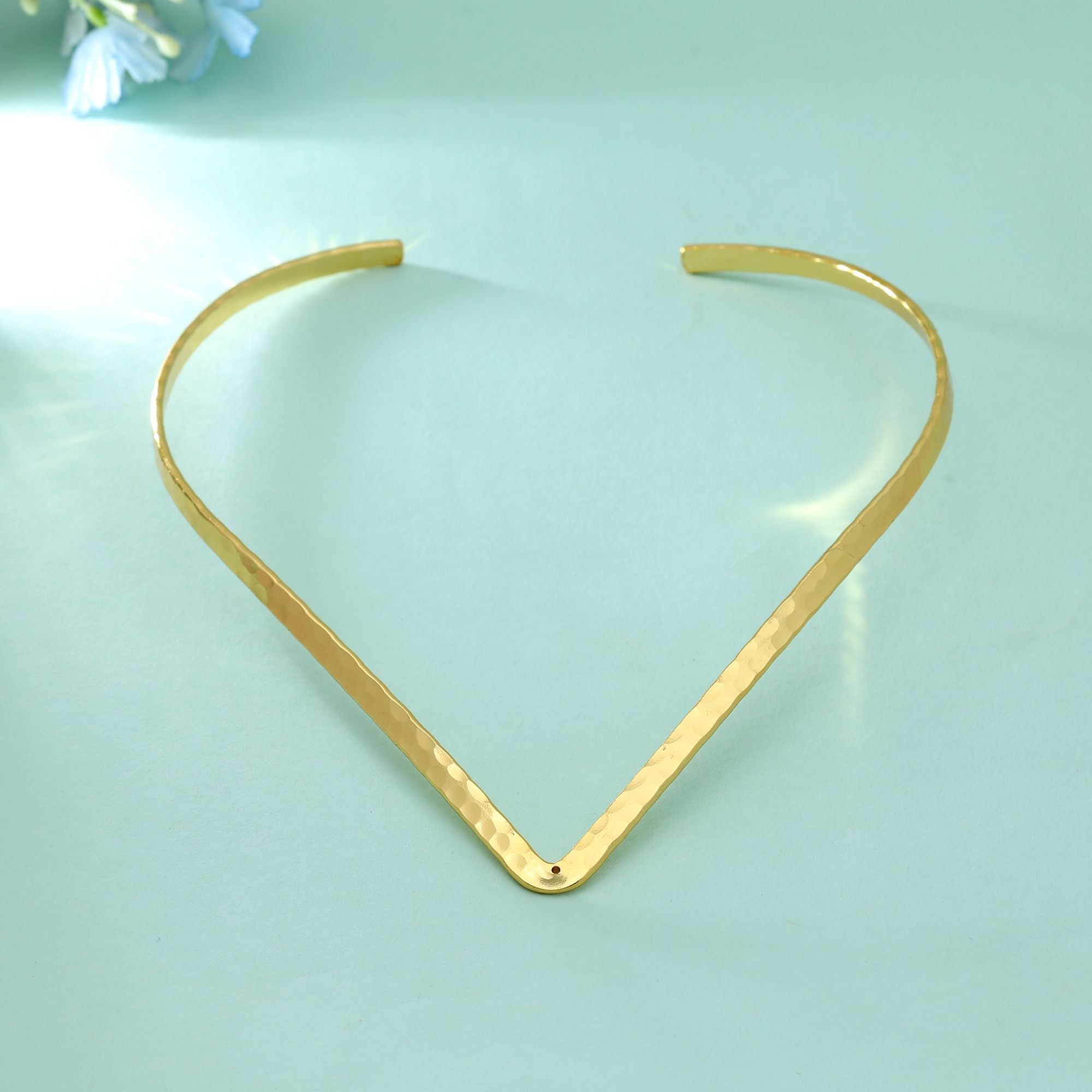 Gold Color Fashion Hansli Necklace Classic Ethnic Bridal Choker Jewelry