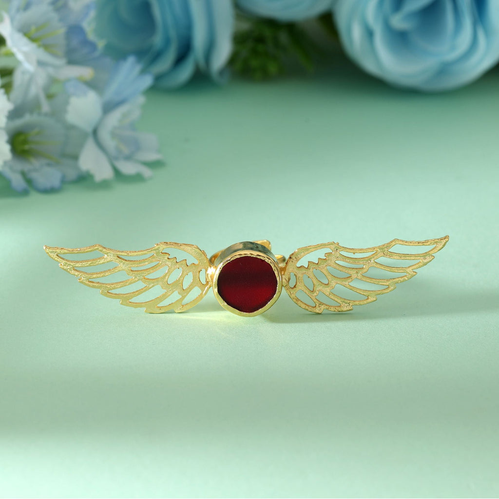 Maroon Color Amrapali Rings Showcasing Deep Cultural Elegance Ideal For Wedding Celebrations