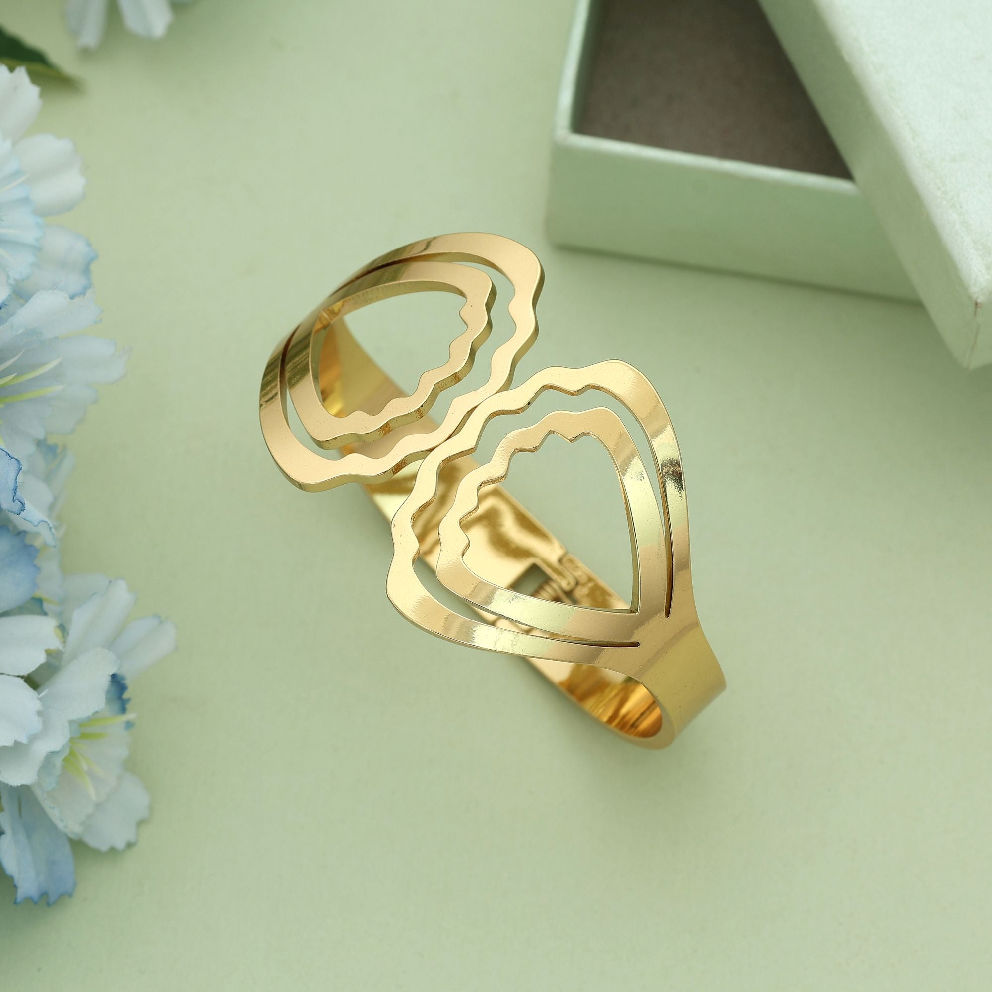 Gold Color Openable Anti Tarnish Bracelet