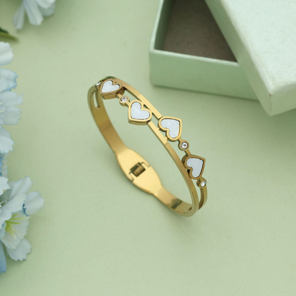 White Color Openable Anti Tarnish Bracelet