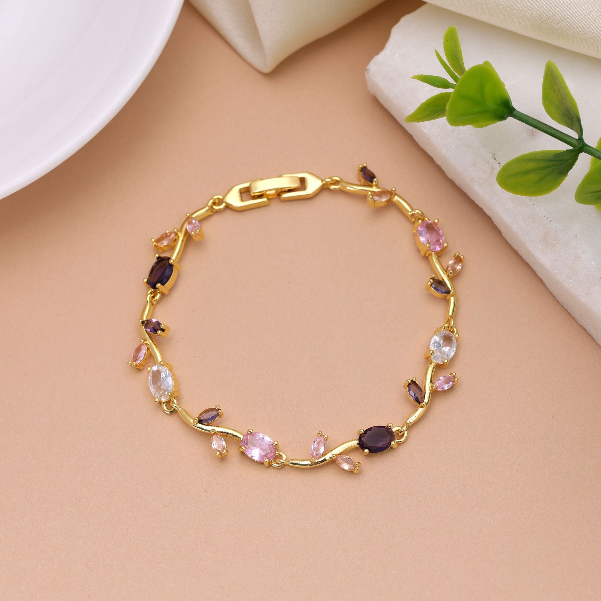 Multi Color Tulip Bracelet Decorative Ethnic Fashion