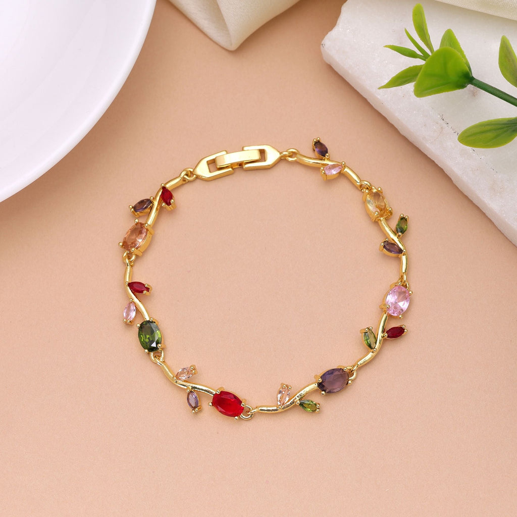 Multi Color Tulip Bracelet Stylish Floral Pattern Design