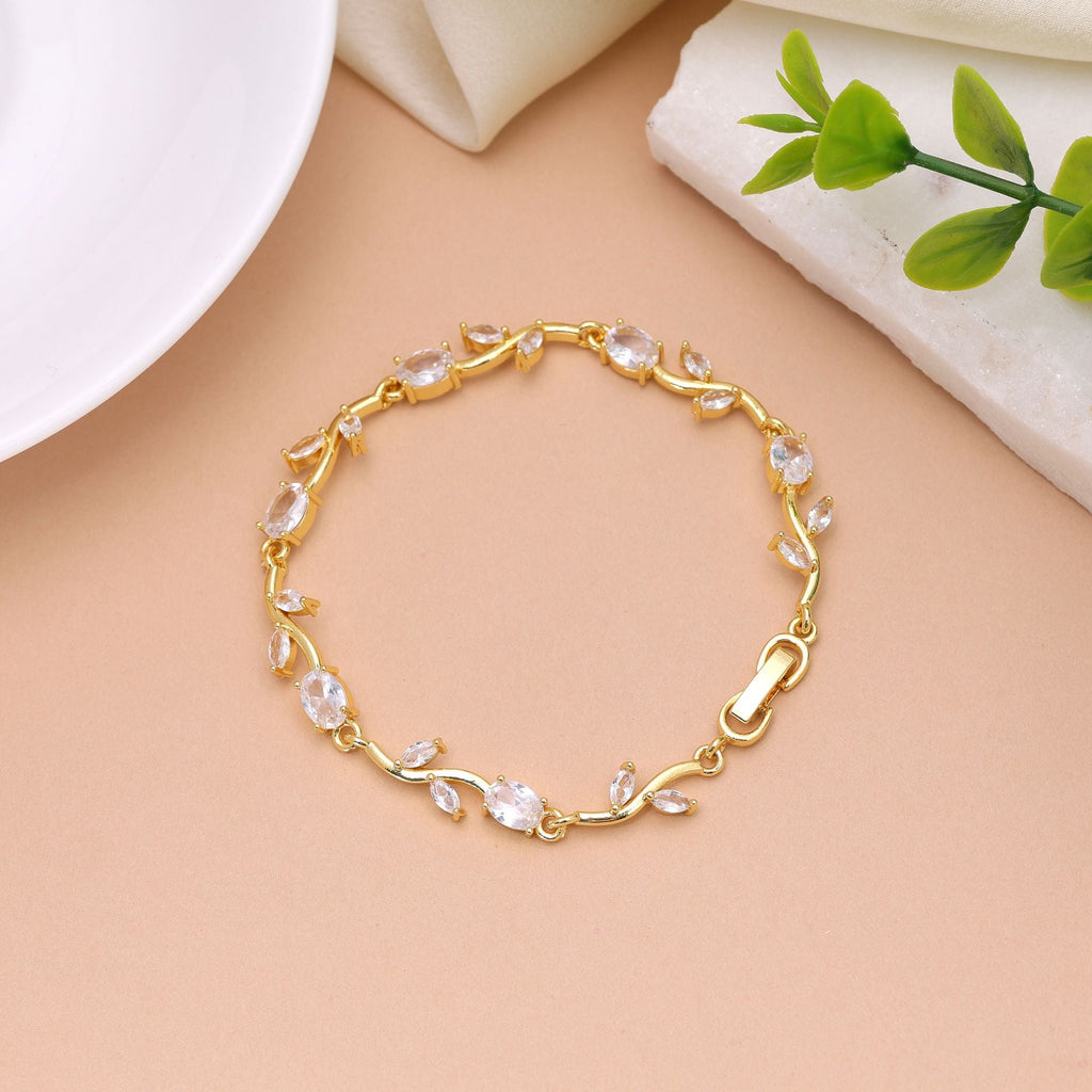 White Color Tulip Bracelet Floral Traditional Design