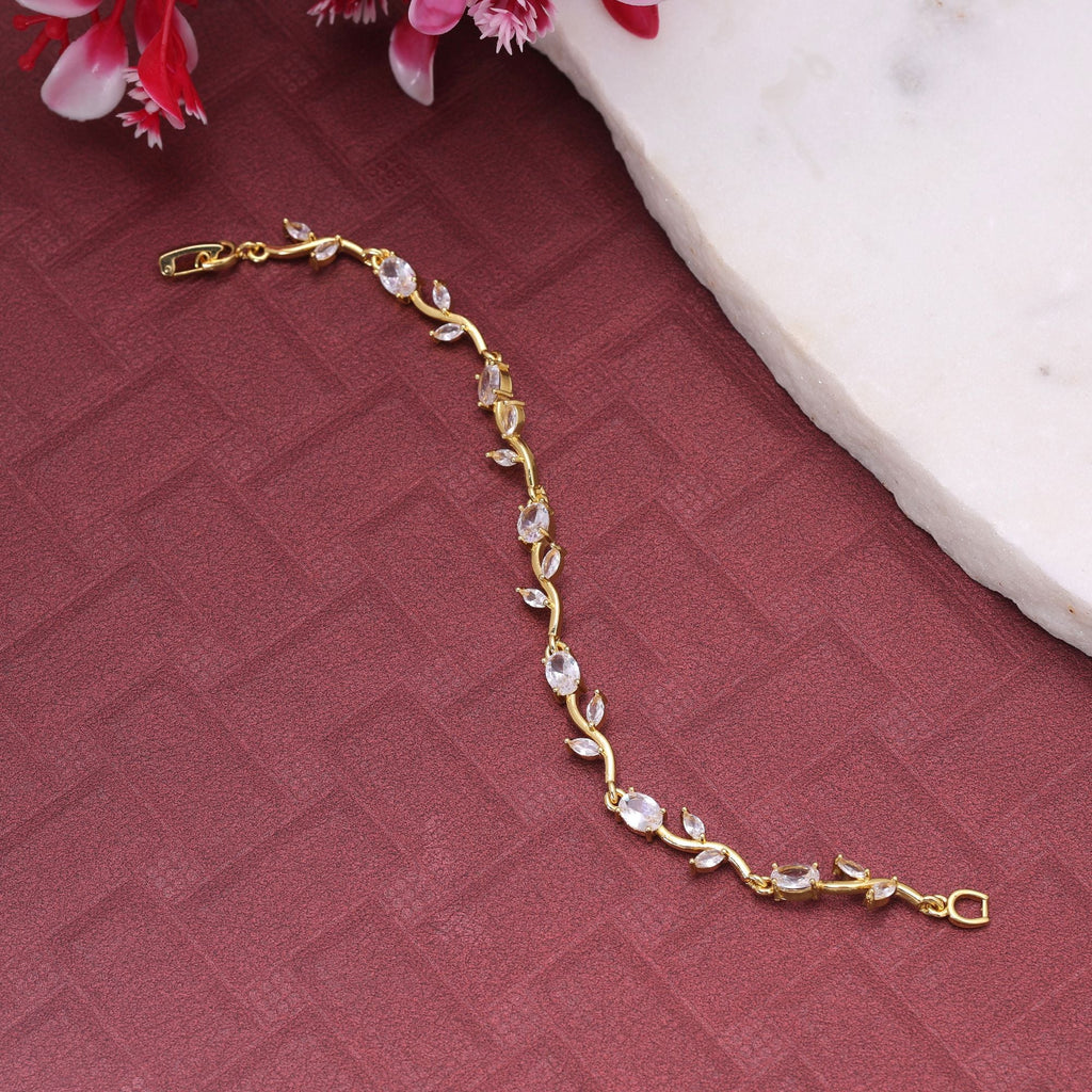 White Color Tulip Bracelet Floral Traditional Design