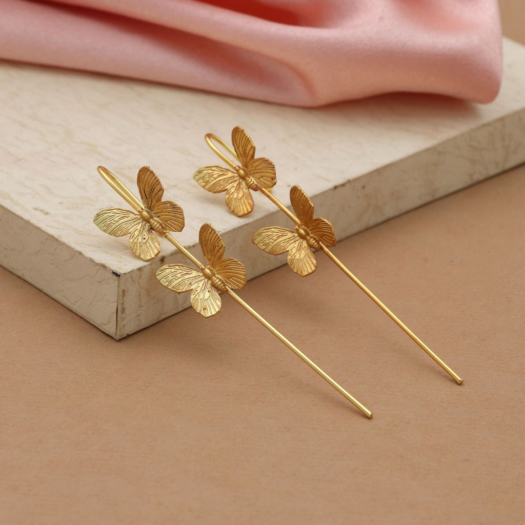 Gold Color Earcuff Non Piercing Ear Jewelry Modern Fashion Accessory