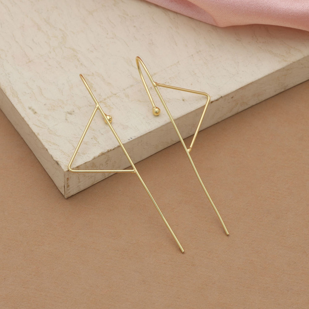 Gold Color Earcuff Trendy Ear Wrap Designer Fashion Jewelry