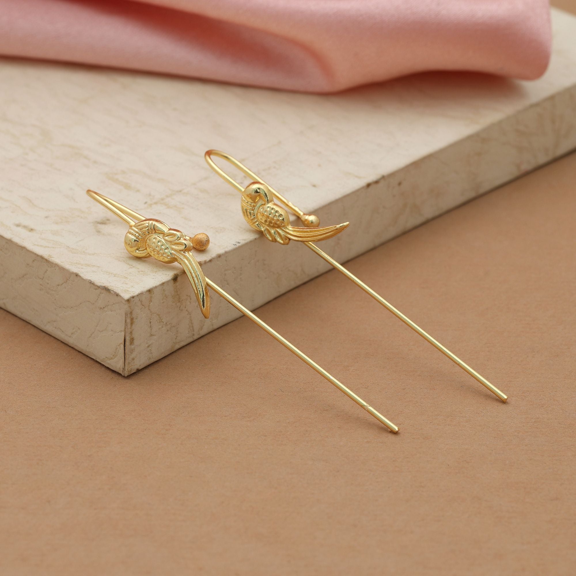 Gold Color Earcuff Non Piercing Stylish Statement Ear Jewelry