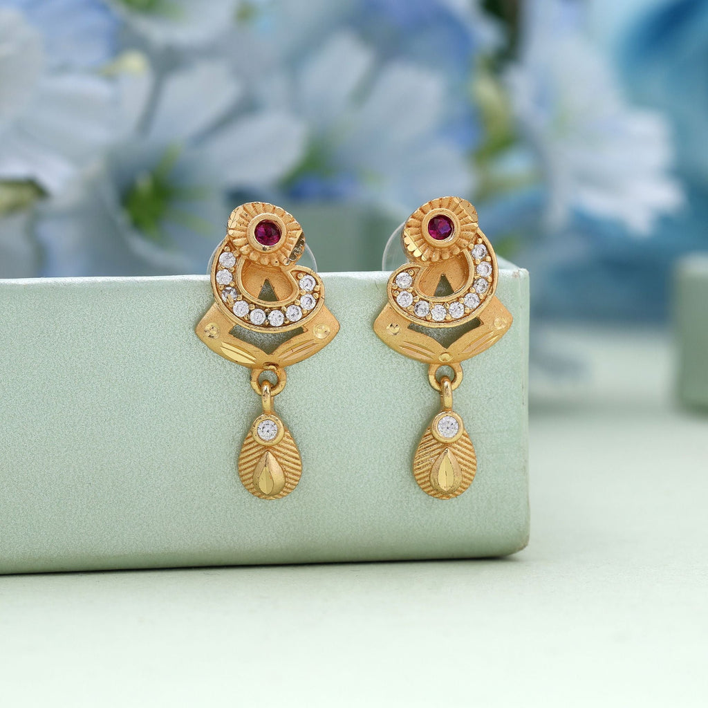 Gold Color Royal Charm Antique Earrings