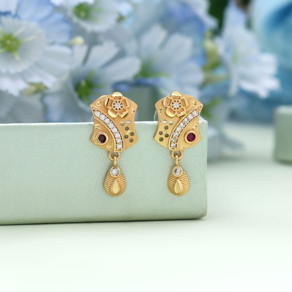 Gold Color Festive Earrings for Saree & Lehenga