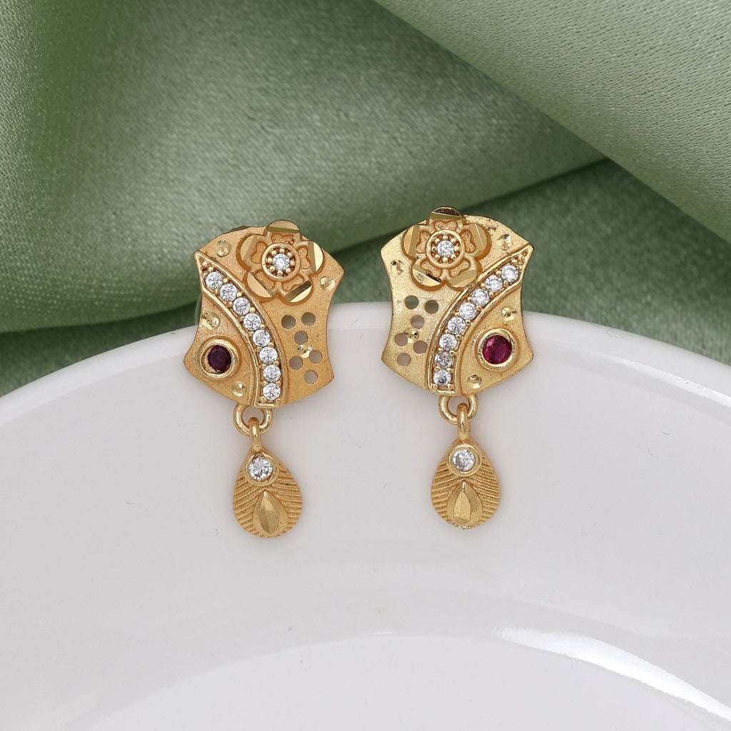 Gold Color Festive Earrings for Saree & Lehenga