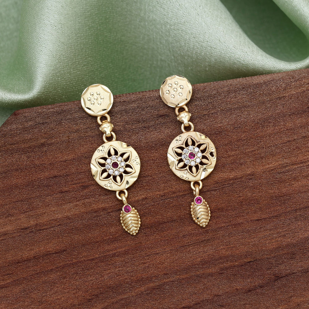 Gold Color Antique Cultural Fashion Earrings