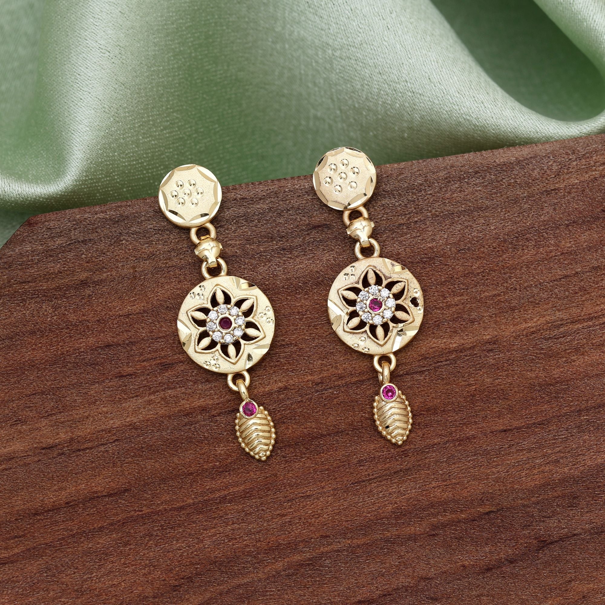 Gold Color Antique Cultural Fashion Earrings