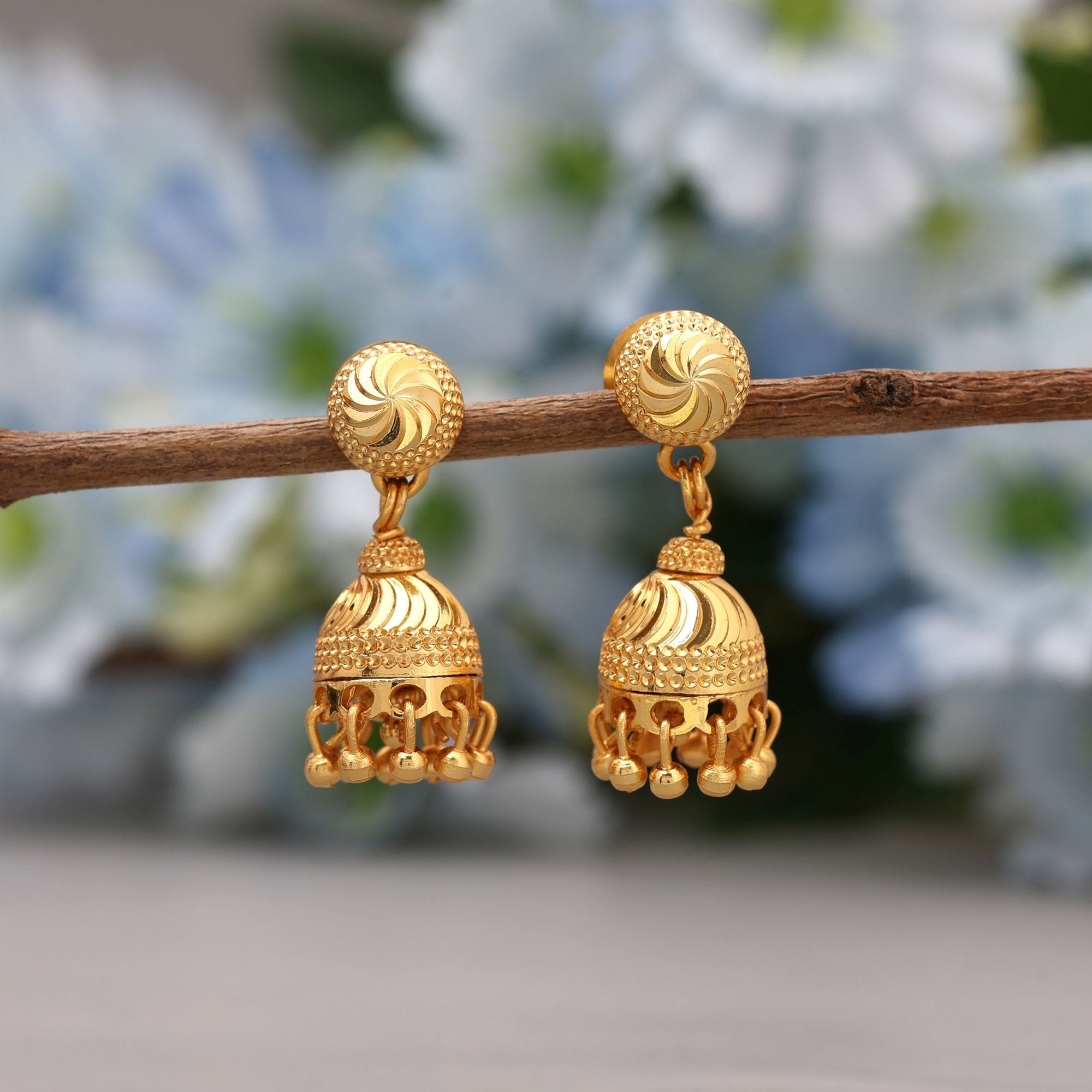 Gold Color Traditional Comfort Antique Earrings