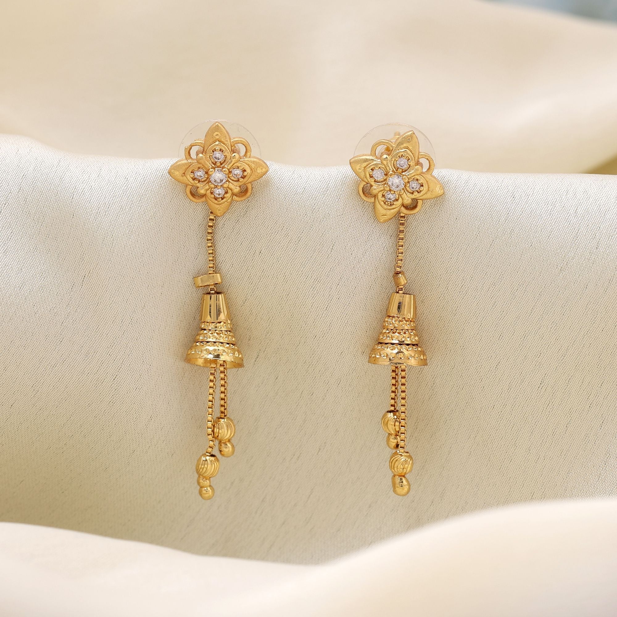 Gold Color Antique Royal Craftsmanship Earrings