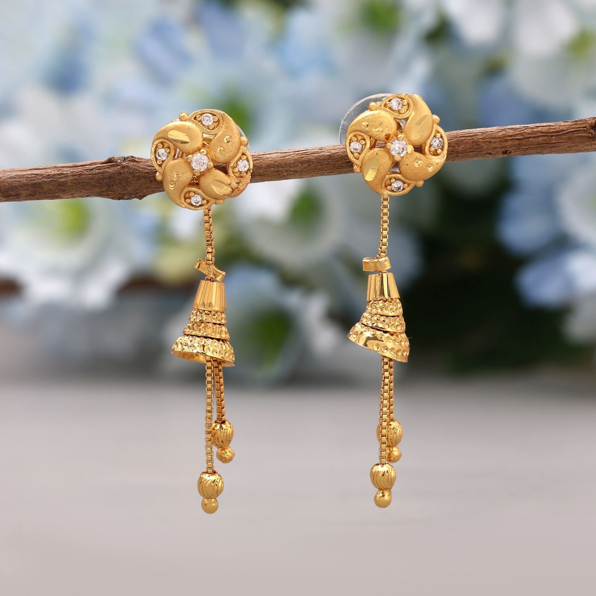 Gold Color Classic Ethnic Fashion Earrings