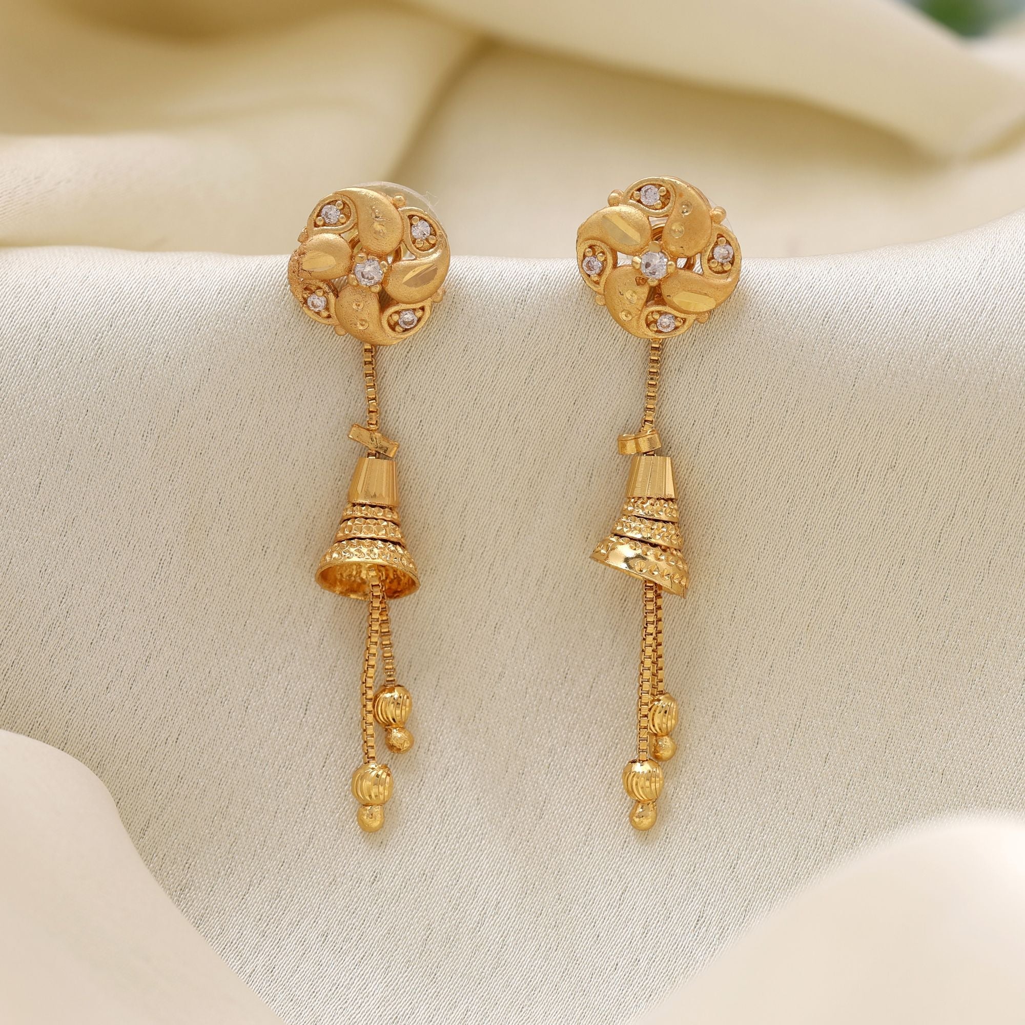 Gold Color Classic Ethnic Fashion Earrings