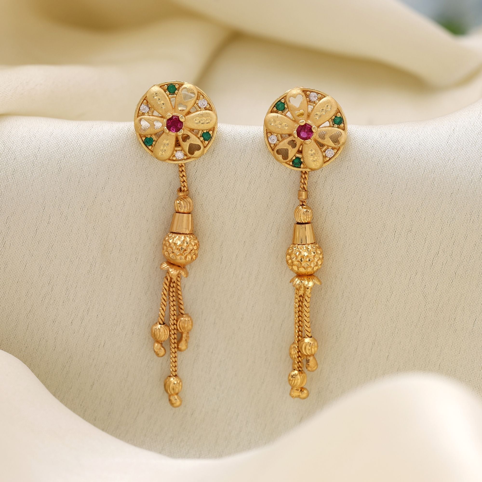 Gold Color Classic Heritage Antique Earrings
