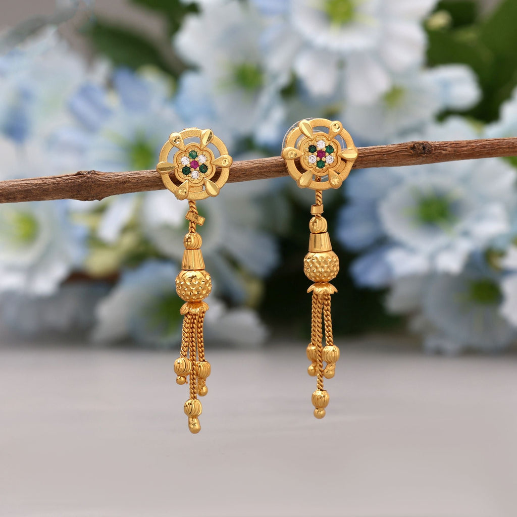 Gold Color Bridal & Festive Antique Earrings
