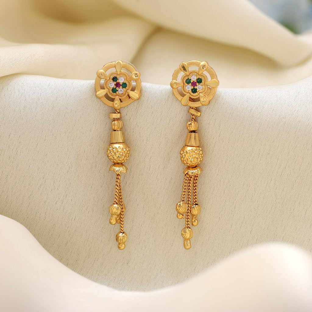 Gold Color Bridal & Festive Antique Earrings
