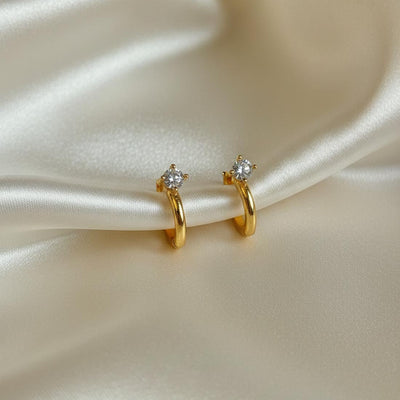 Gold Color Antique Earrings Showcasing Detailed Workmanship And Classic Beauty