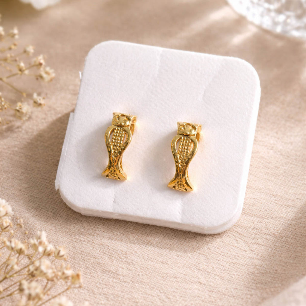 Gold Color Vintage Antique Earrings