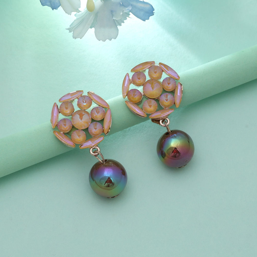 Gold Color Antique Earrings Stylish Vintage Traditional Ethnic Jewelry