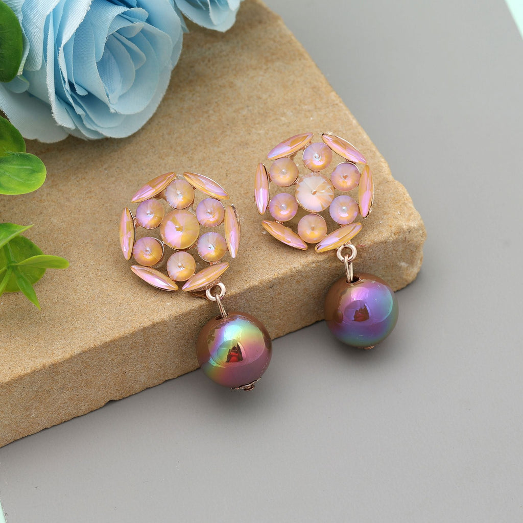 Gold Color Antique Earrings Stylish Vintage Traditional Ethnic Jewelry