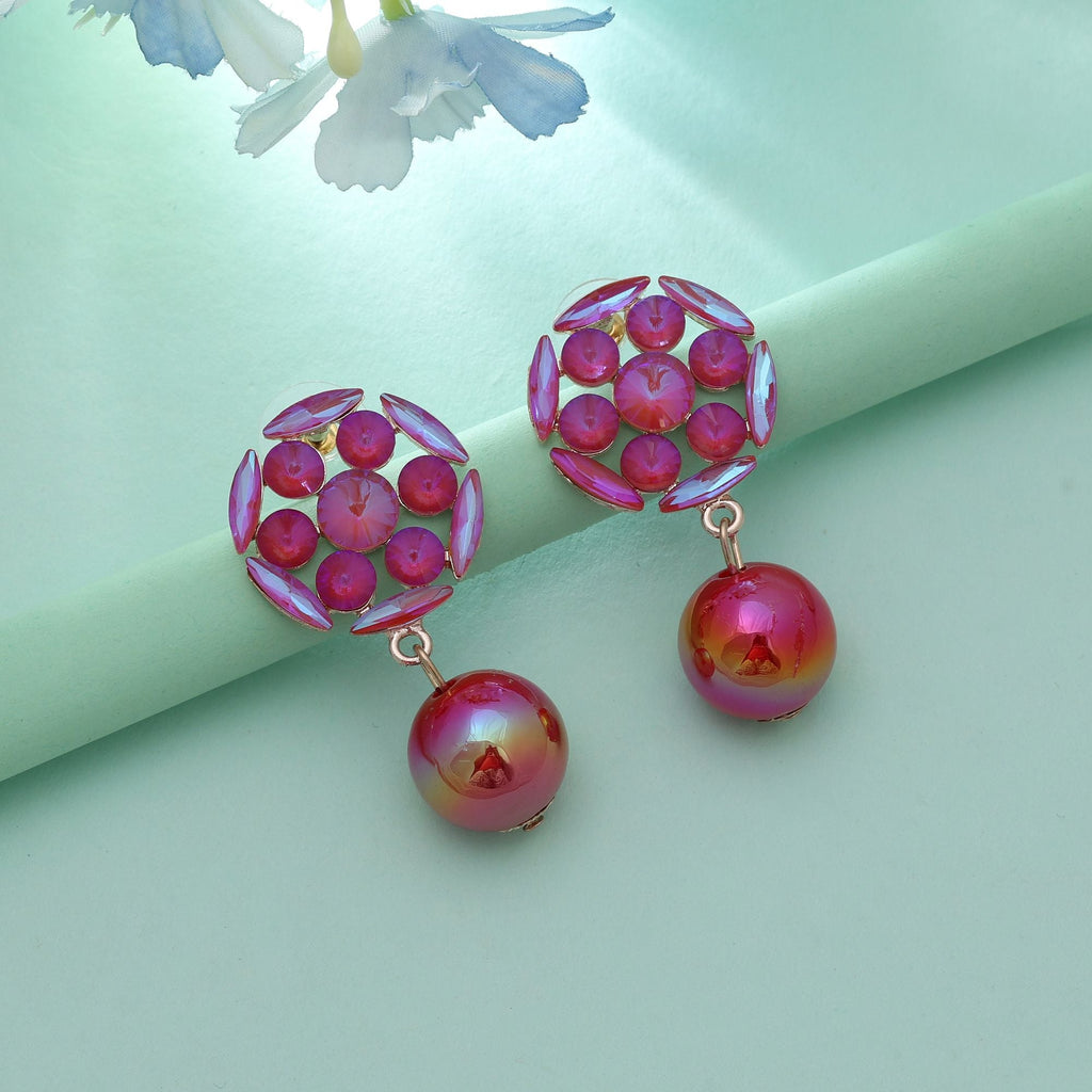 Rani Color Antique Earrings Elegant Antique Finish Traditional Jewelry