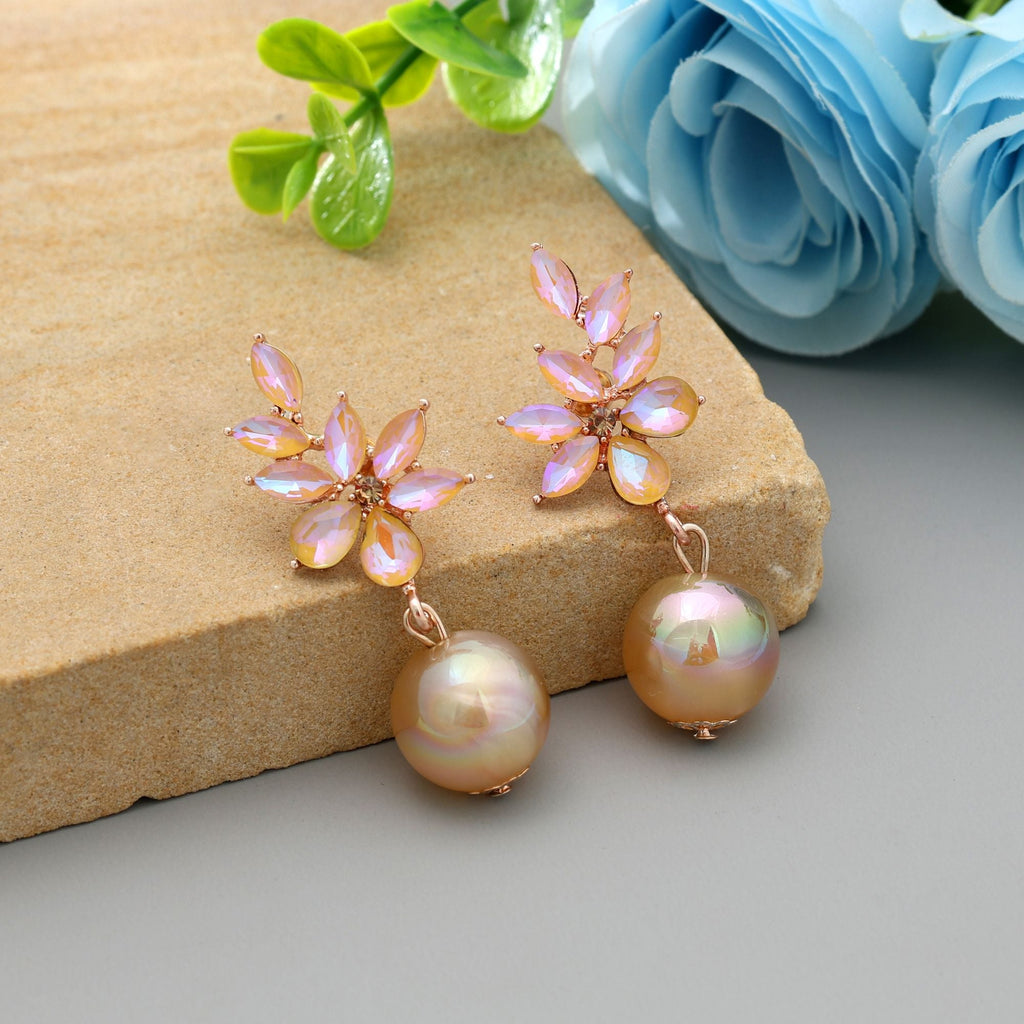 Gold Color Antique Earrings Royal Heritage Inspired Jewelry Design