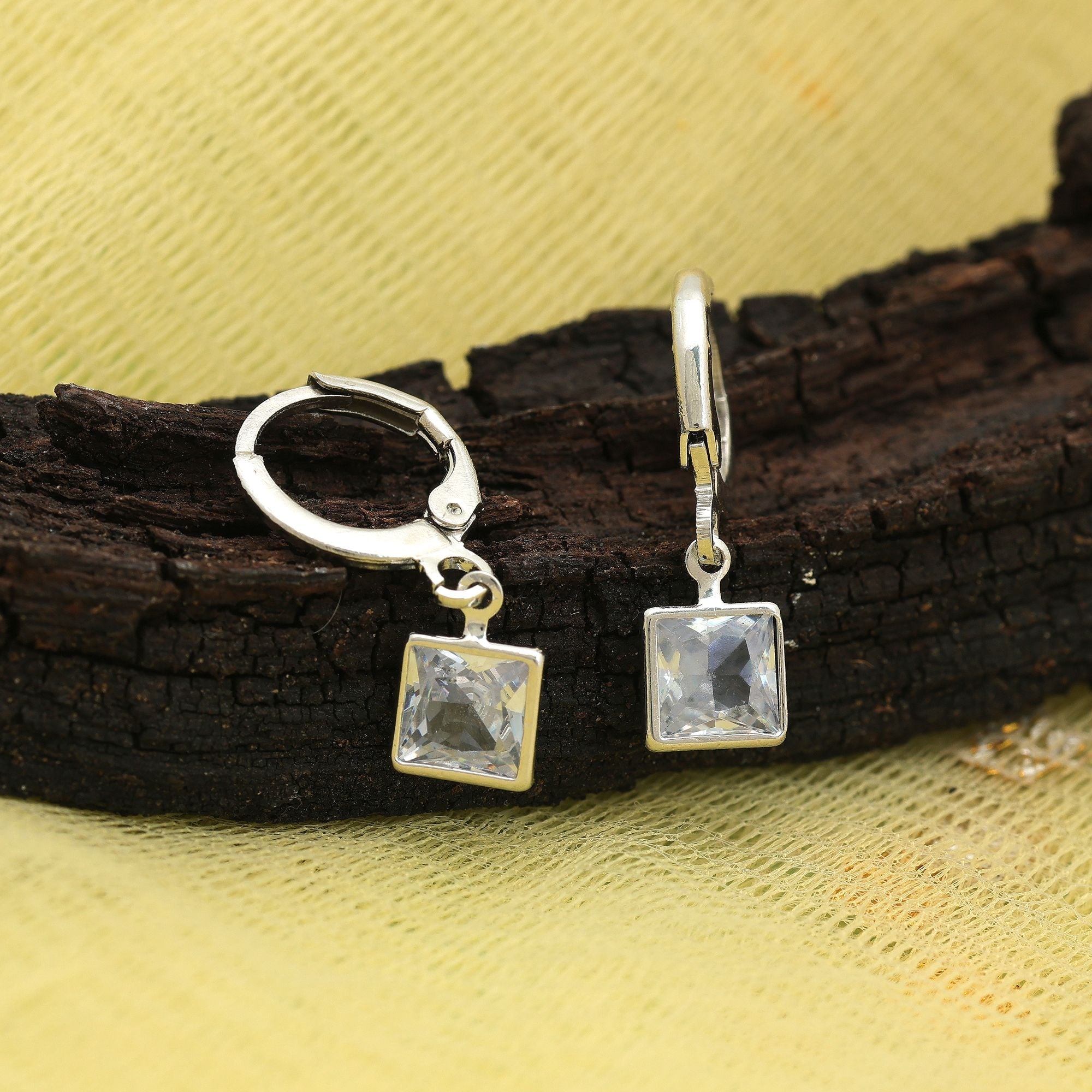 Silver Color Royal Antique Earrings