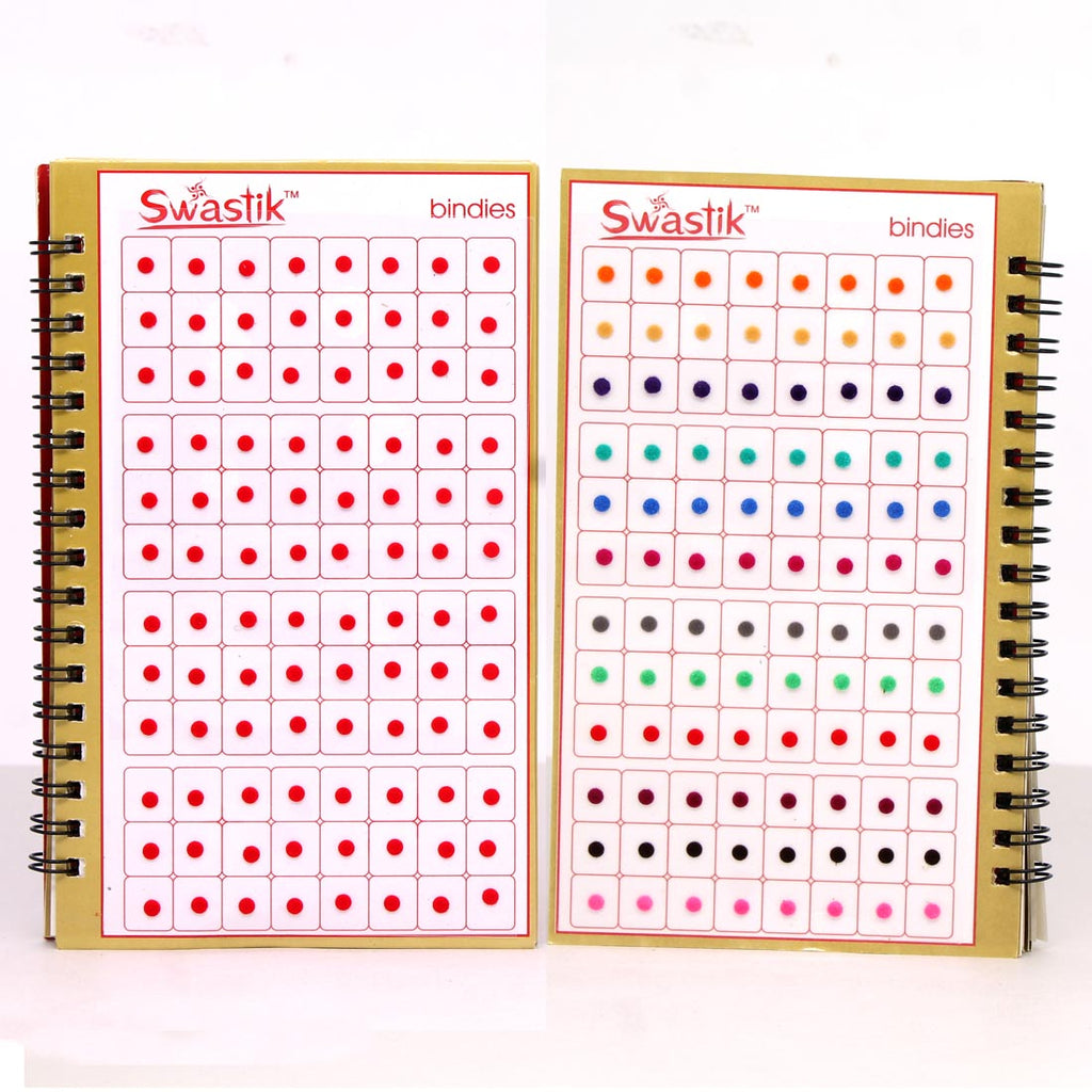 Assorted Color Multicolor Velvet Bindi Book For Women & Girls- Total Pieces- 960