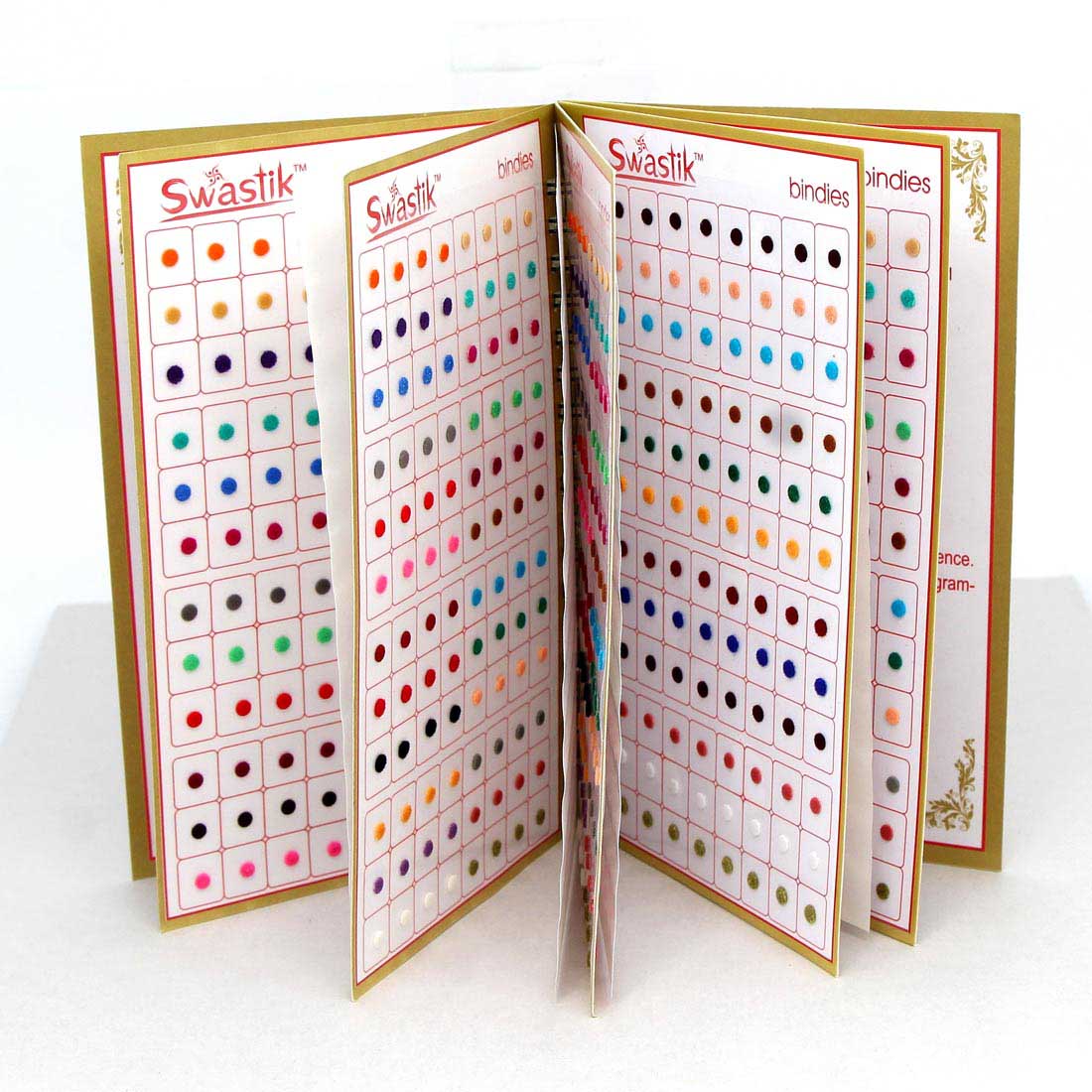 Assorted Color Multicolor Velvet Bindi Book For Women & Girls- Total Pieces- 960