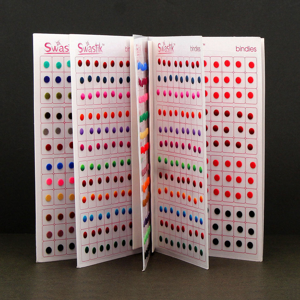 Assorted Color Velvet Bindi Book For Women & Girls- Total Pieces- 960