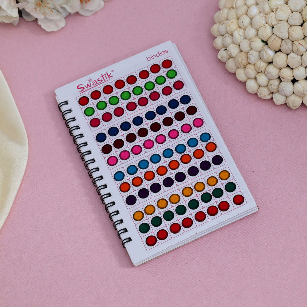 Assorted Color Velvet Bindi Book For Women & Girls- Total Pieces- 960