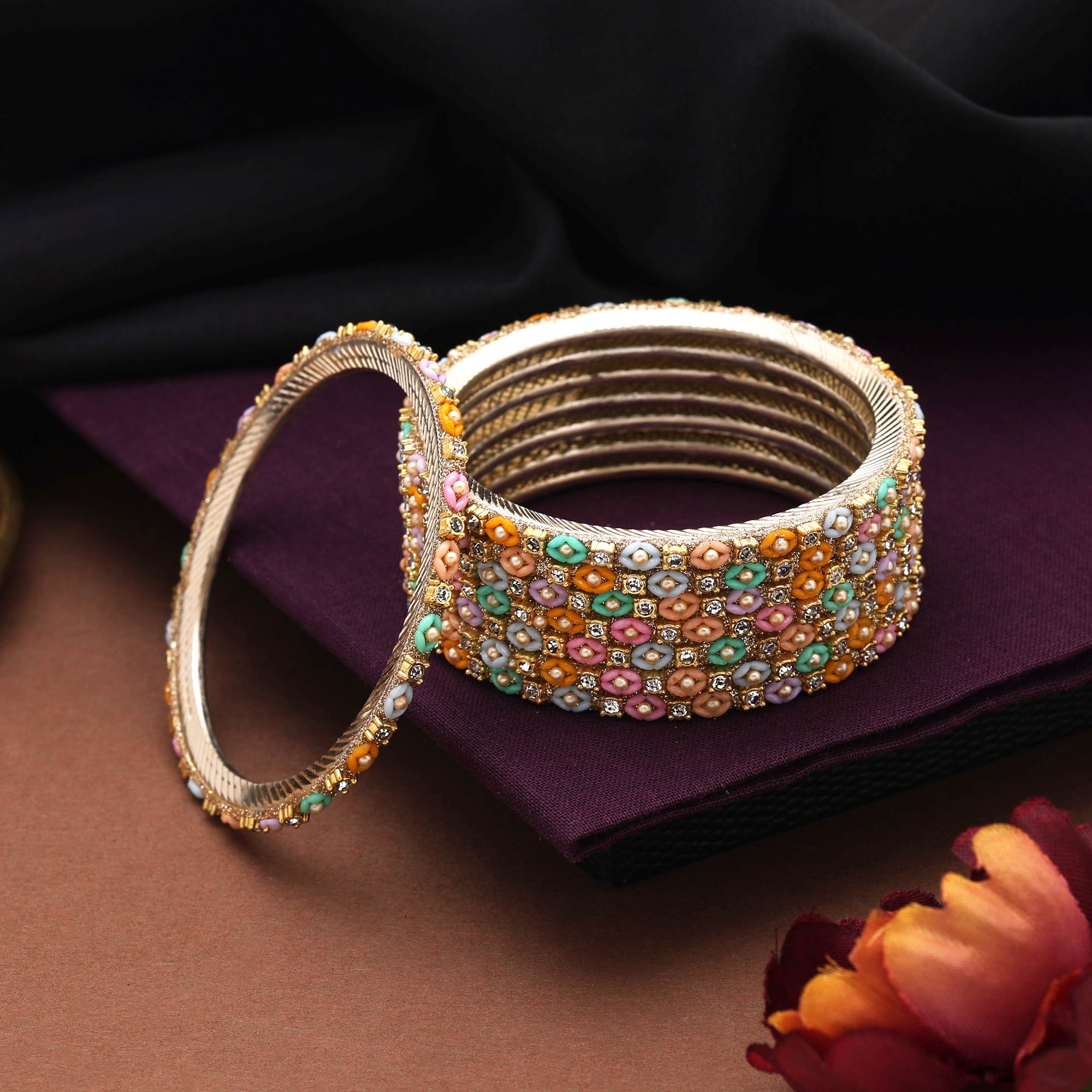 Multi Color 1 Set Of Fashion Bangle