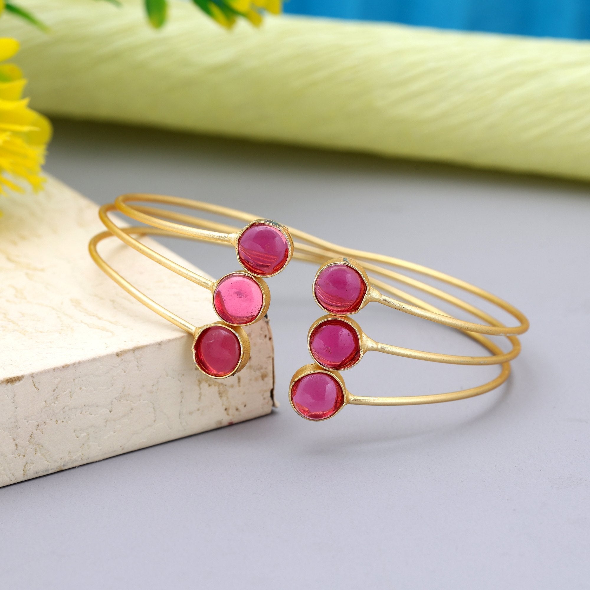 Rani Color Monalisa Stone Bracelet