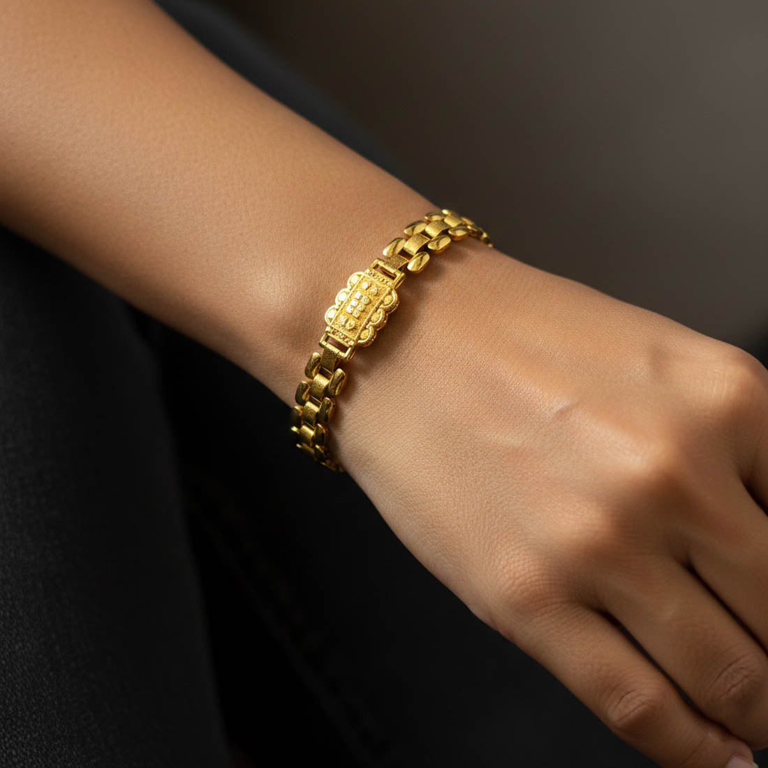 Gold Ethnic Kids Bracelet