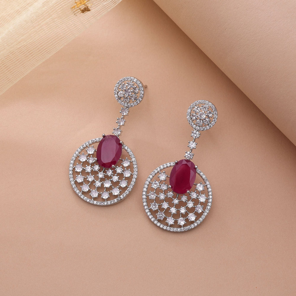 Rani Color Ethnic Diamond Earrings