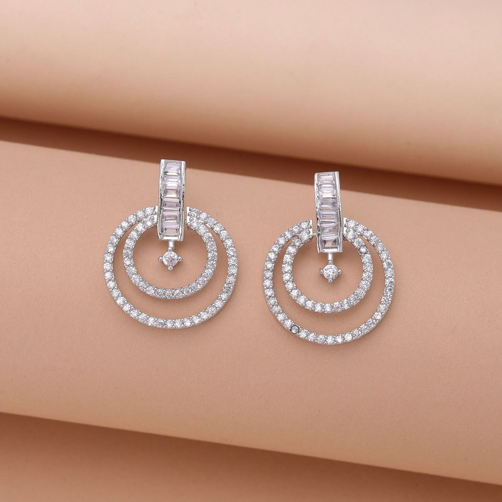Silver Color Party Wear Earrings