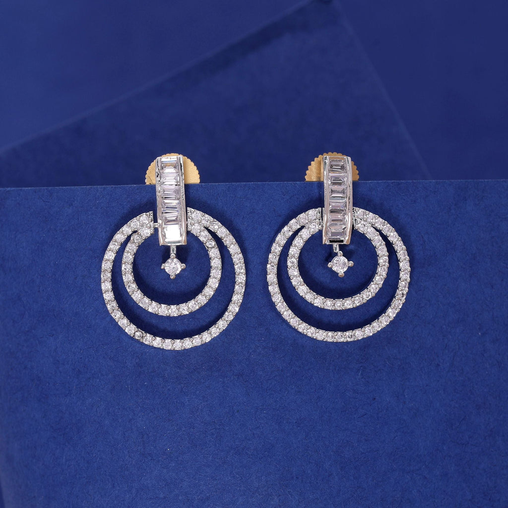 Silver Color Party Wear Earrings