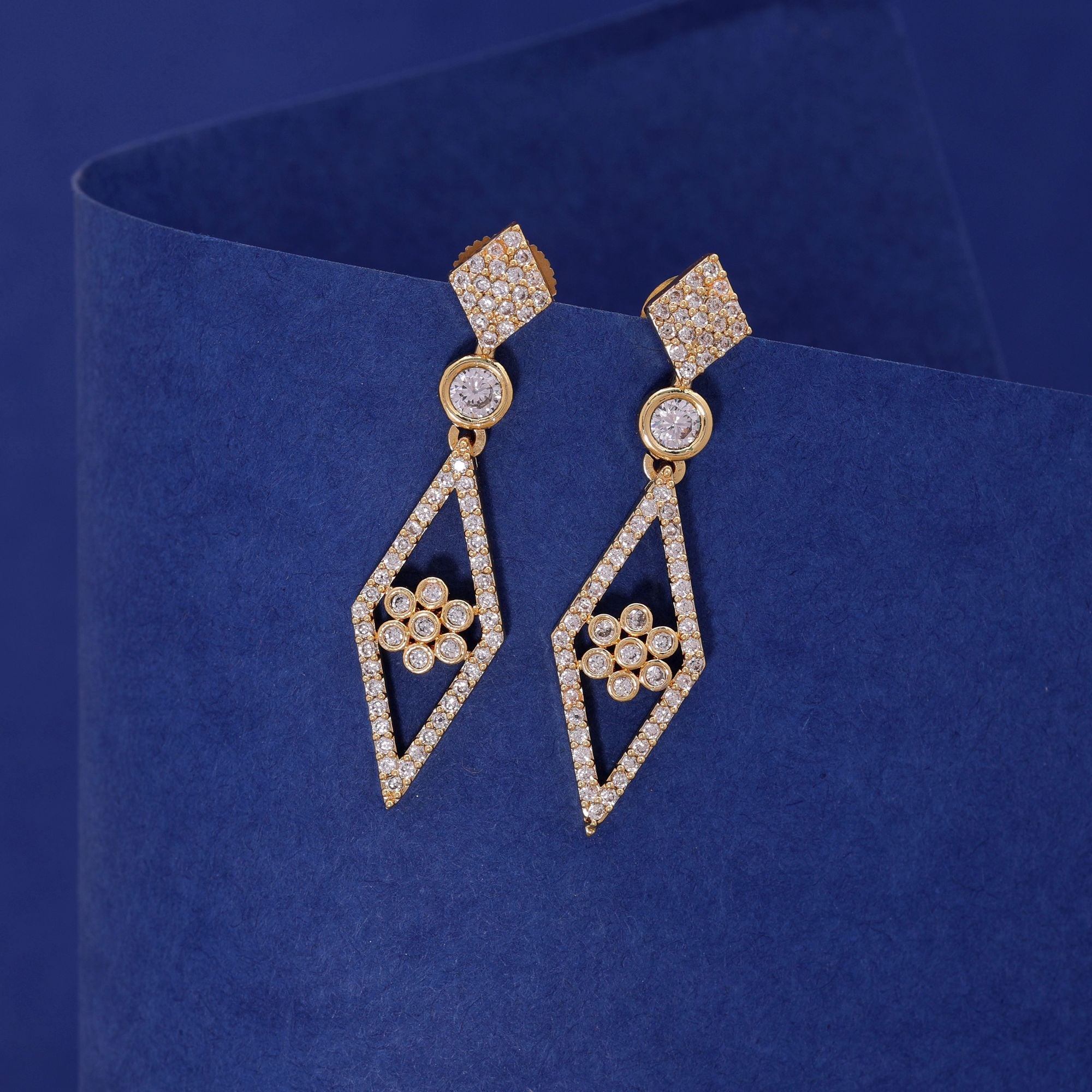 Gold Color Party Wear Earrings