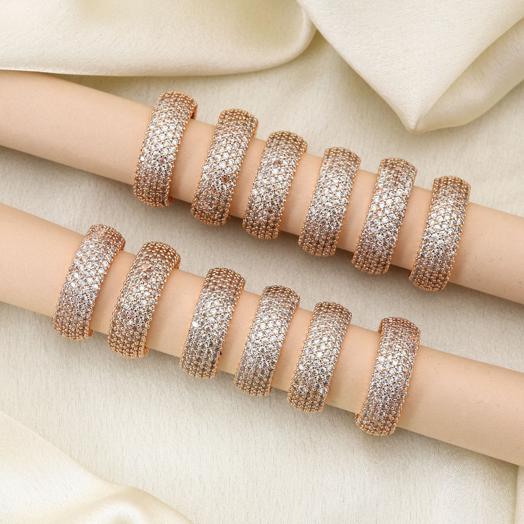 Beautiful Gold Color Combo Of 12 Pieces Rings Designed For Traditional And Modern Looks