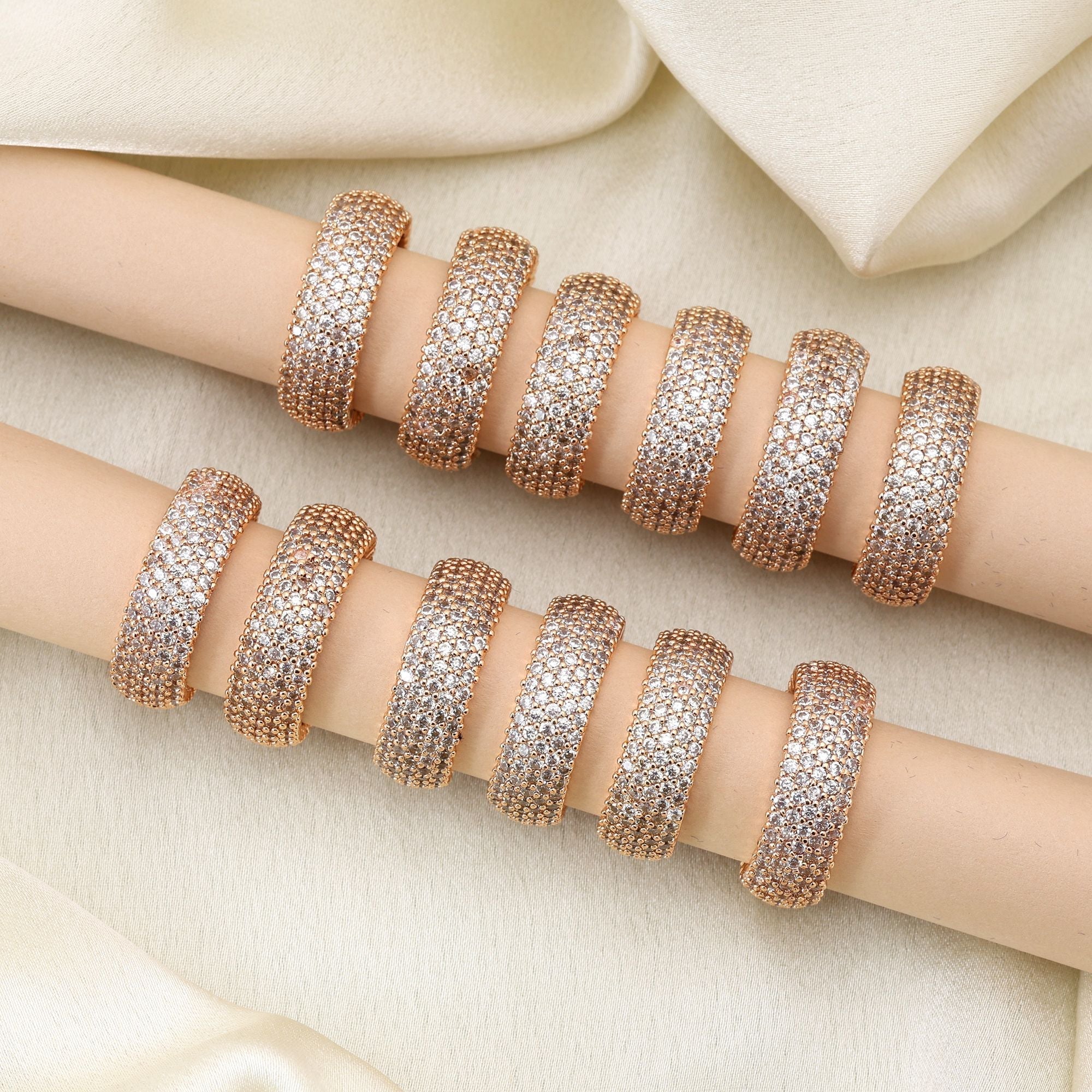 Beautiful Gold Color Combo Of 12 Pieces Rings Designed For Traditional And Modern Looks