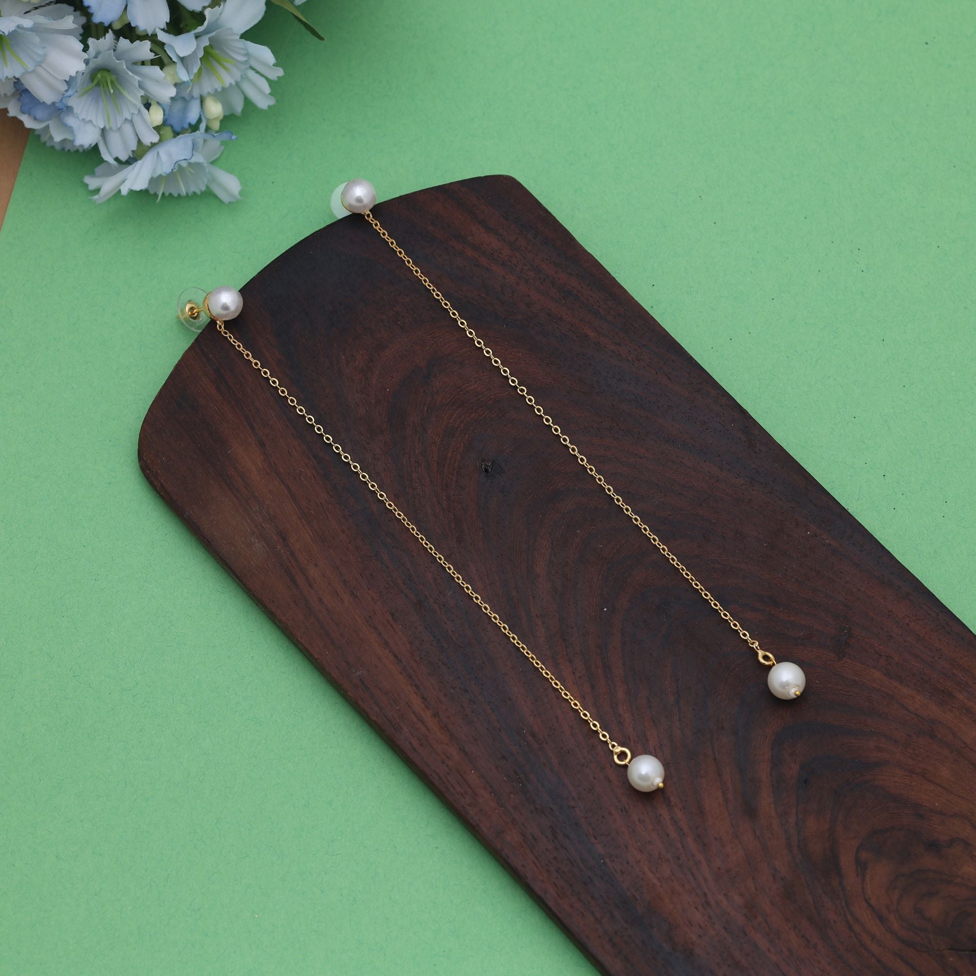 Gold Color Amrapali Earrings Designed With Classic Motifs For Ethnic Elegance