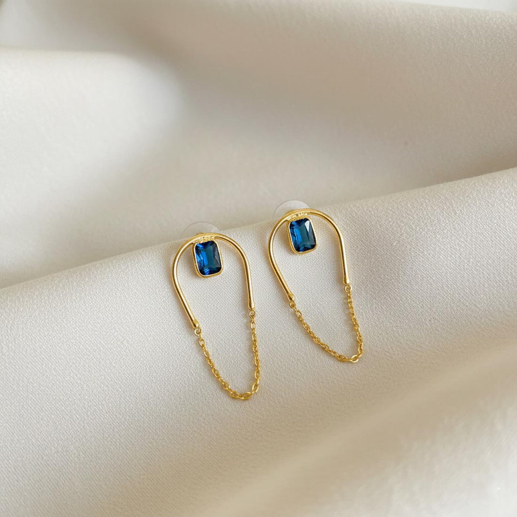 Blue Color Elegant Amrapali Earrings