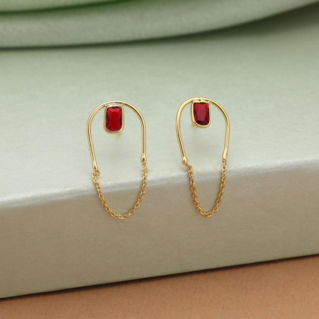 Maroon Color Amrapali Earrings Perfect For Weddings And Festive Celebrations